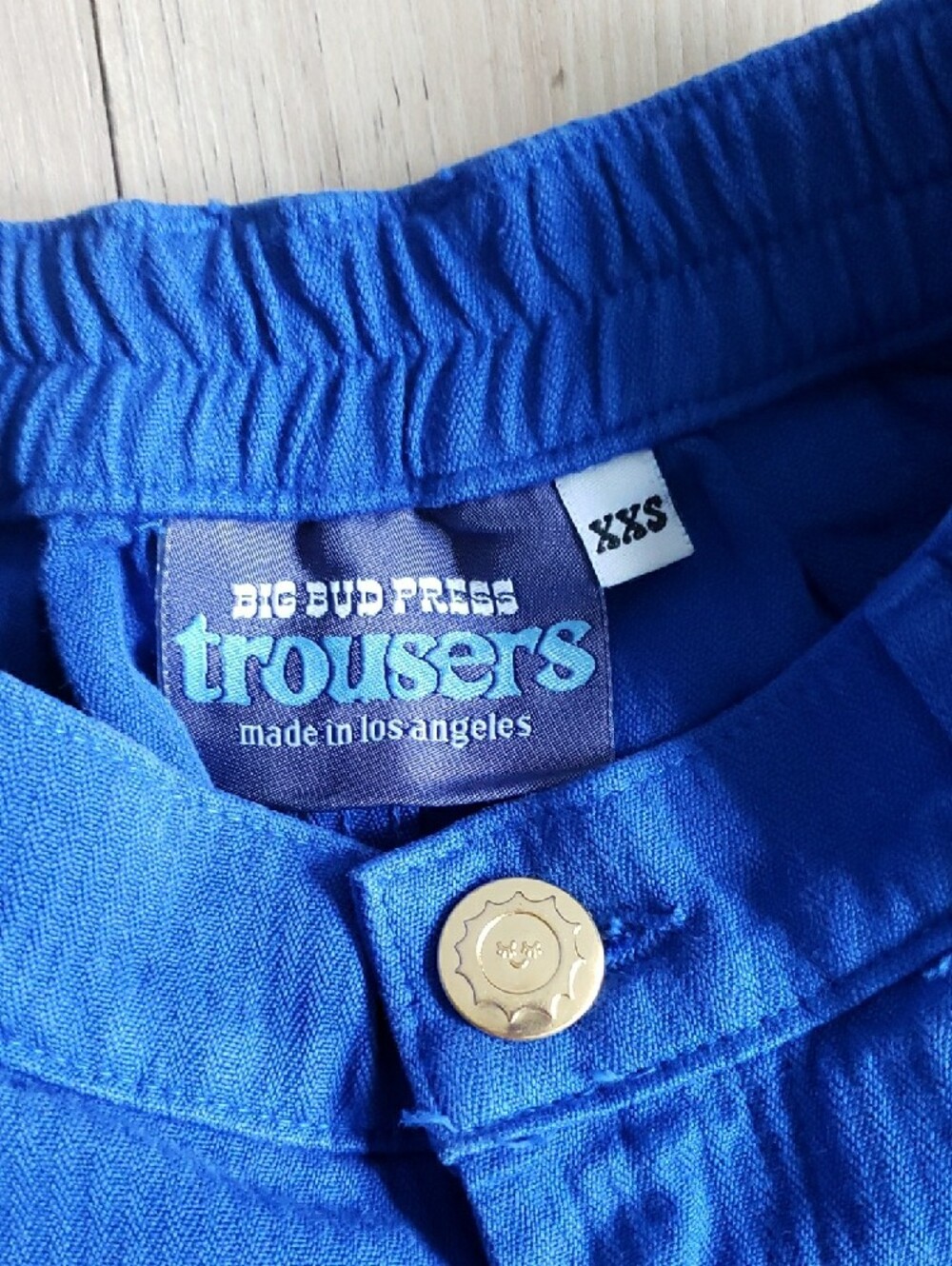 Big Bud Press Royal Blue Corduroy Heritage Trousers - Picture 2 of 7